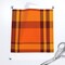 Fall Plaid Orange Tartan Autumn Harvest Woven Effect Halloween Check Warm Tones Custom Printed Fabric by Spoonflower Various Fabrics by the Yard or Fat Quarter